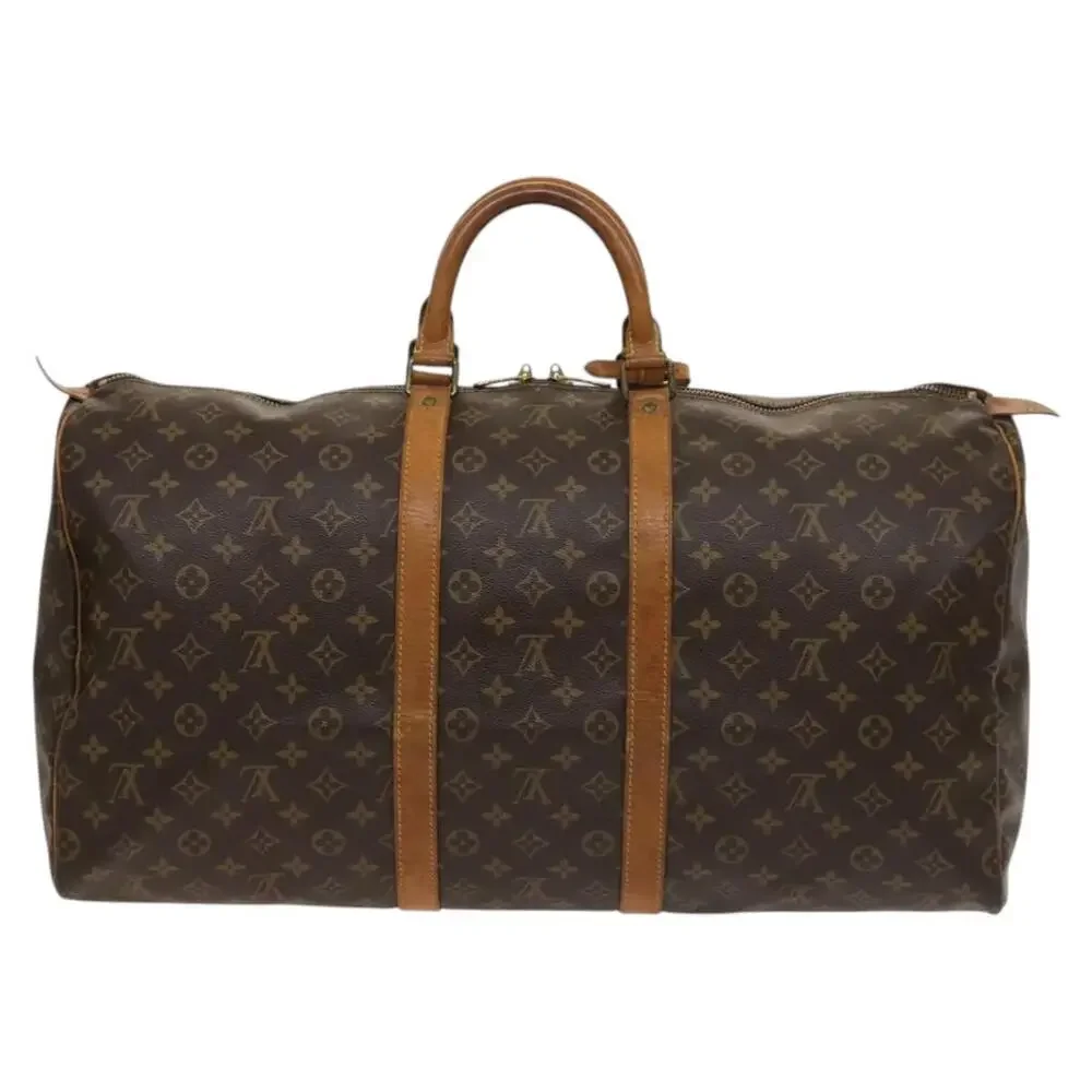 LOUIS VUITTON Monogram Keepall 55 Boston Bag M41424